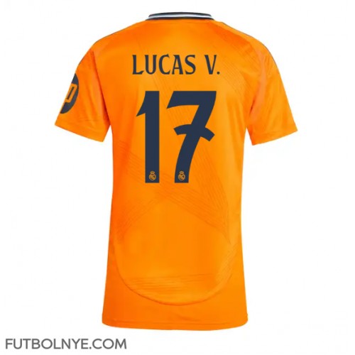 Camiseta Real Madrid Lucas Vazquez #17 Visitante Equipación para mujer 2024-25 manga corta